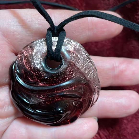 Murano Glass Pendant Necklace - Picture 2 of 4